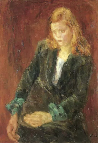 Jeune fille assise